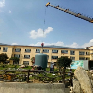 新池新水新設備安裝現(xiàn)場